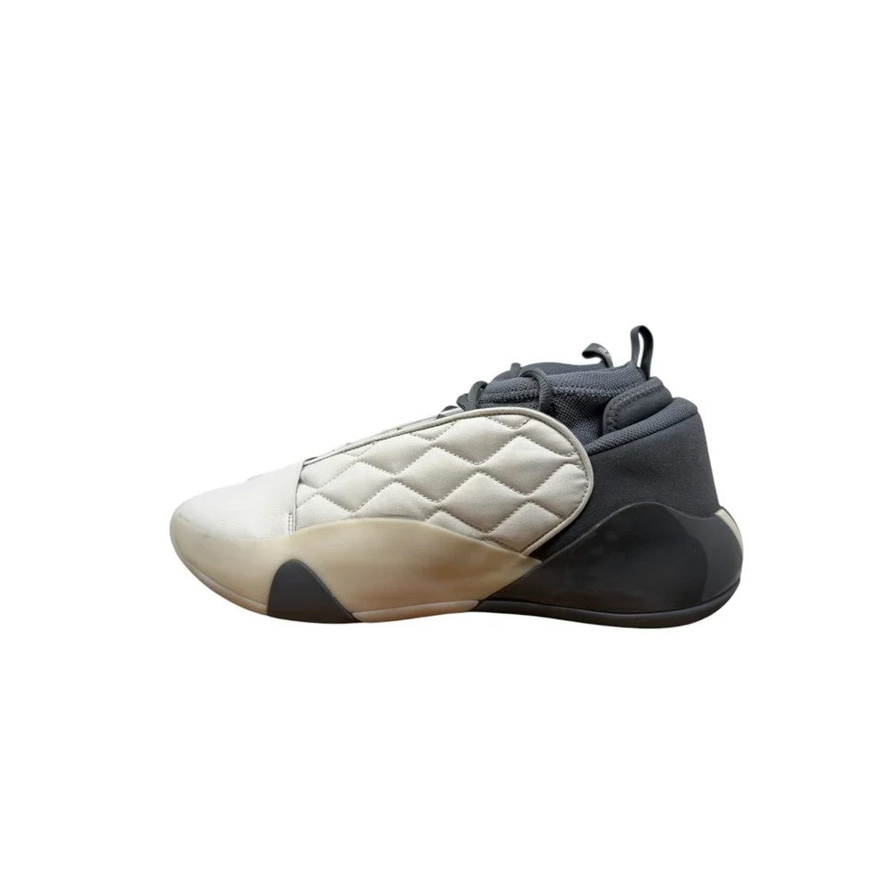 Adidas Harden Vol 7 Basketball Shoes Mens 13.5 White Grey IE9257 Quilted Puffer